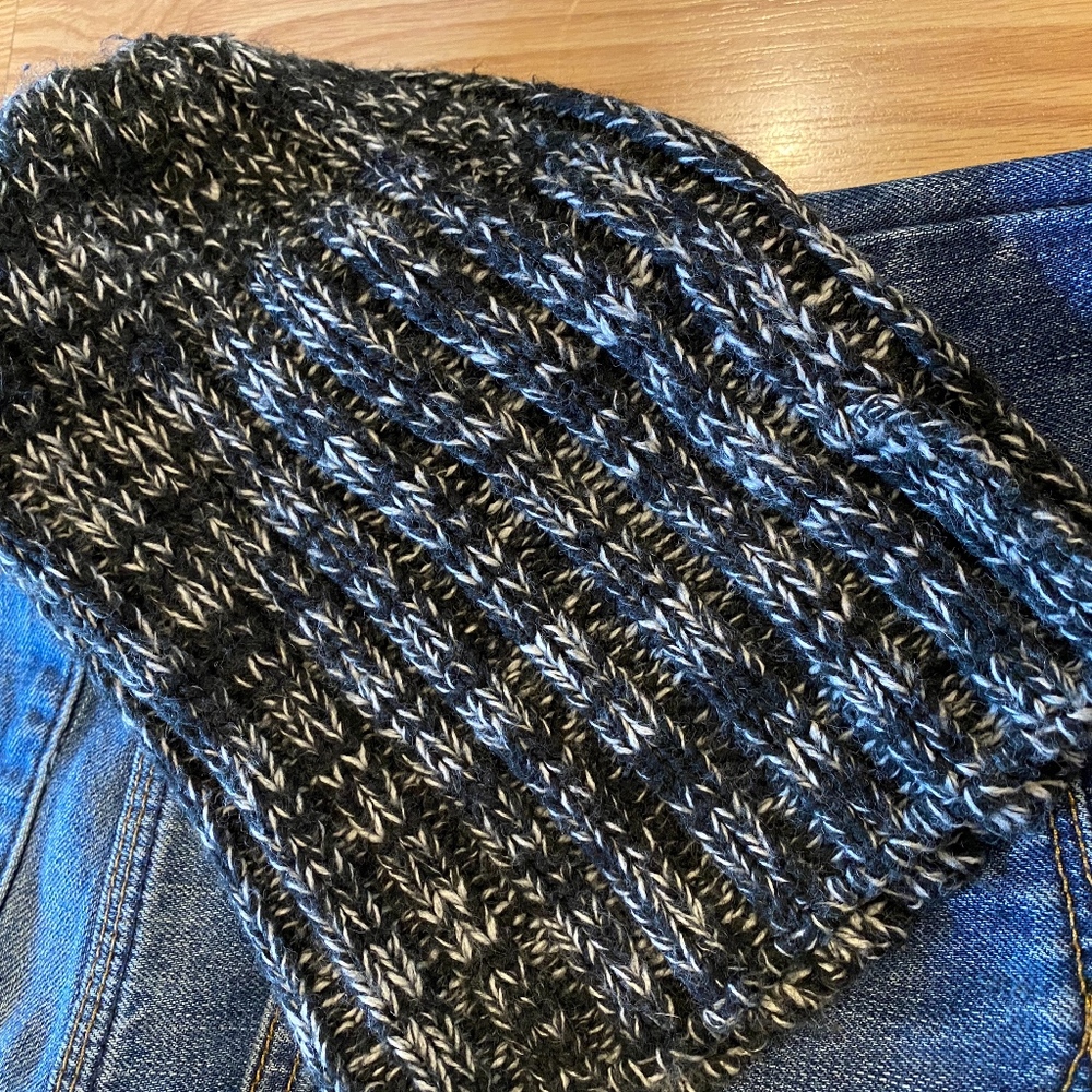 Sweater-Knit Roll-Cuff Beanie - Unisex
